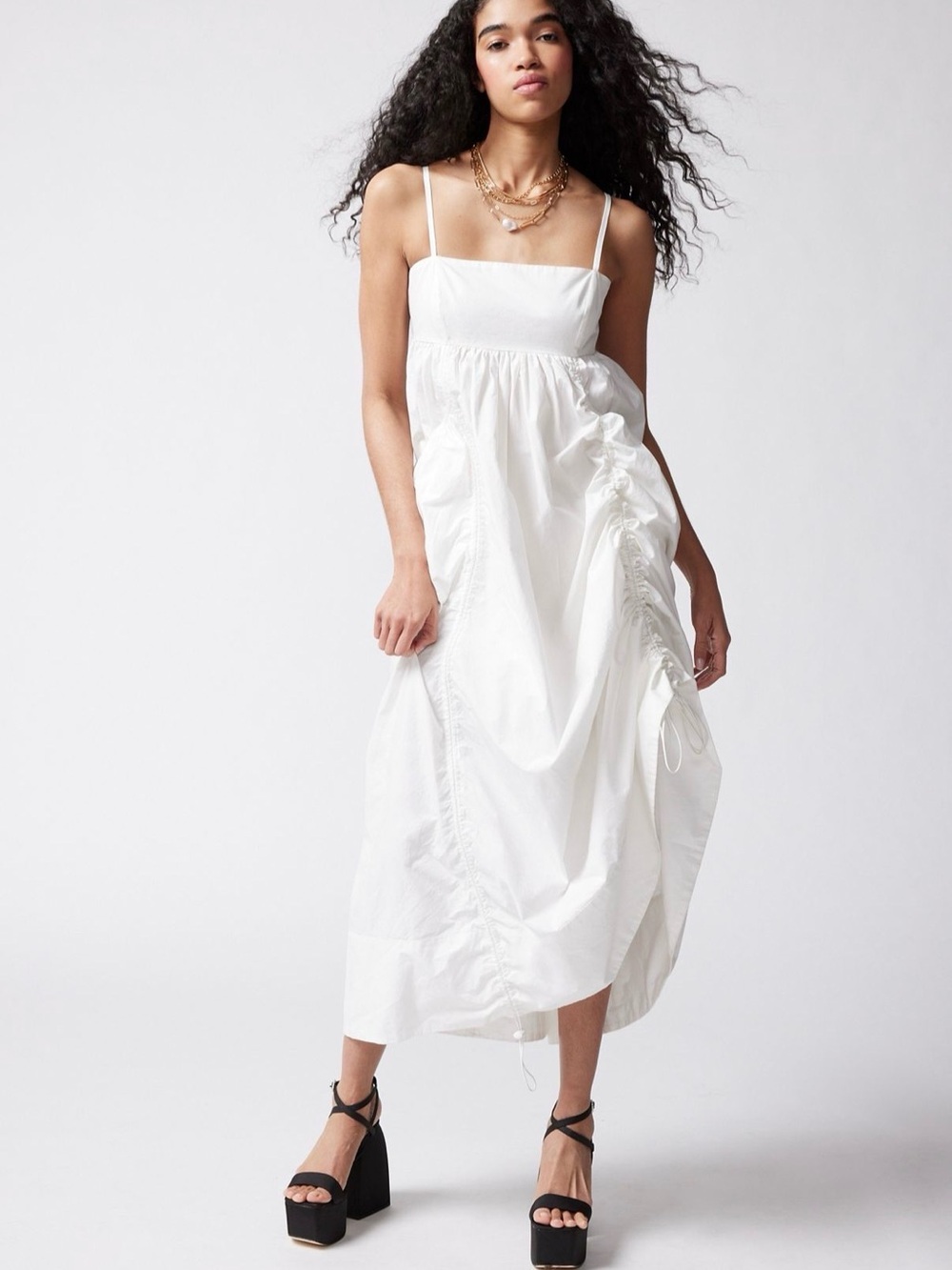 BDG Phoenix Para Cinched Midi Dress